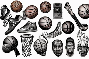Basketball tattoo idea