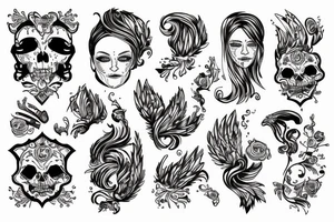 rękawice bokserskie ze skrzydłami tattoo idea