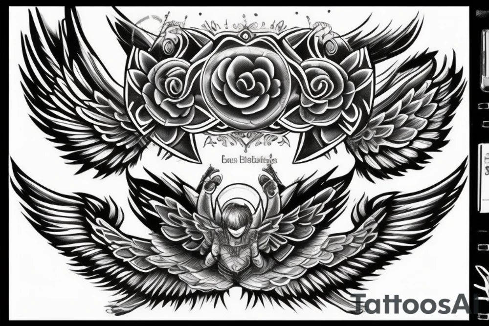 boxing wings tattoo idea