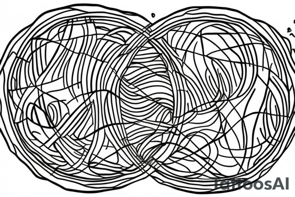 An acacia tree within a circle tattoo idea