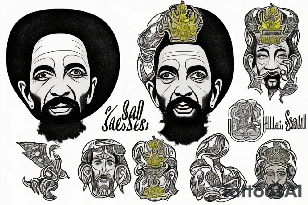 Haile Selassie tattoo idea