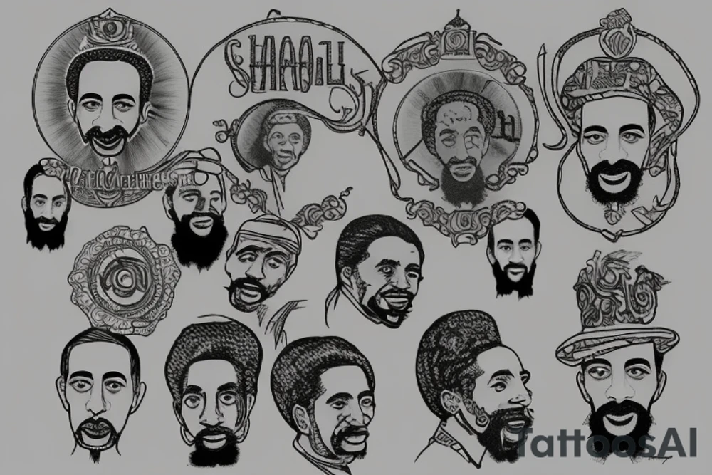 Haile Selassie tattoo idea