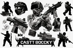 Ghost from call of duty
Destiny
Ken Block tattoo idea