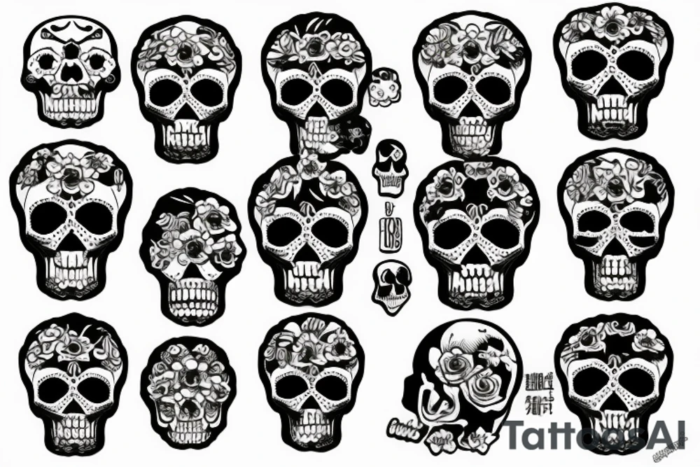 skull tattoo idea