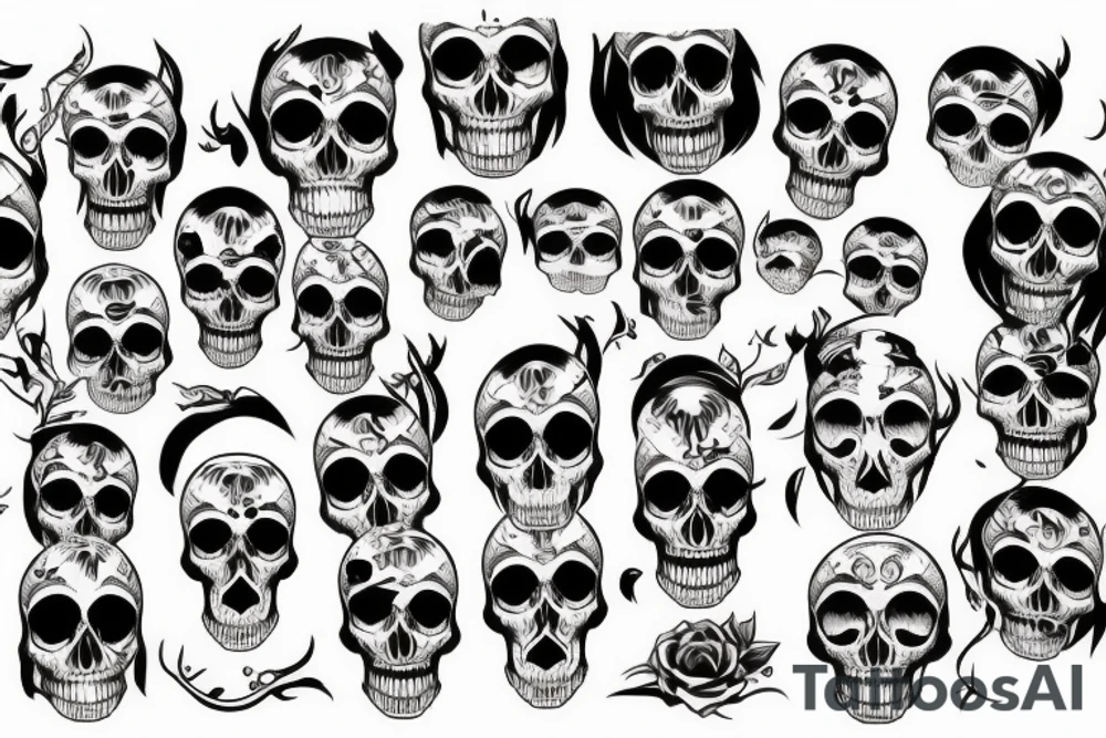 skull tattoo idea