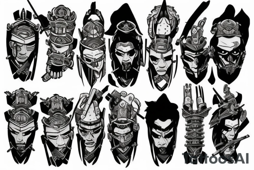 Samurai Bicep Armor tattoo idea
