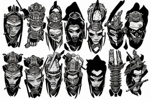 Samurai Bicep Armor tattoo idea