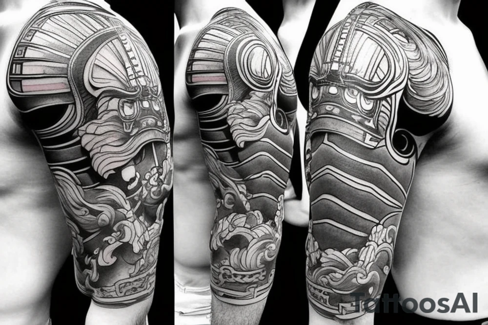 Samurai Bicep Armor tattoo idea