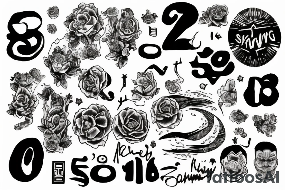 The number 29 plus something involving a sunset tattoo idea