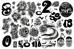 The number 29 plus something involving a sunset tattoo idea