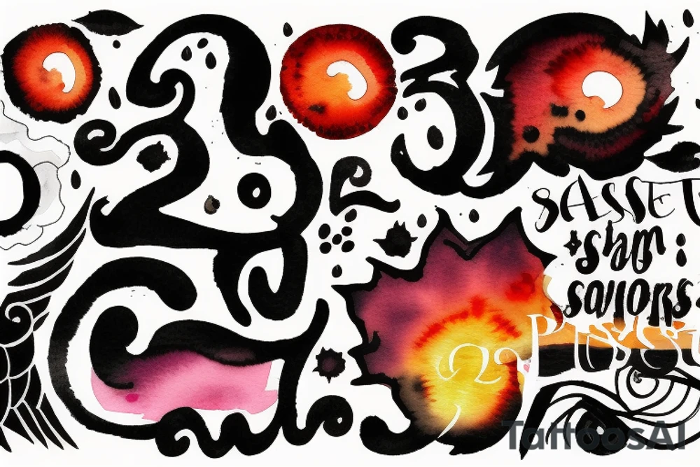 The number 29 plus something involving a sunset tattoo idea The number 29 plus something involving a sunset tattoo idea
