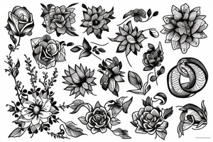 all flowers in time bend towards the sun tattoo idea