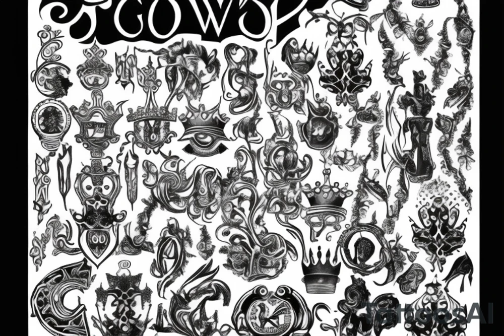 G, Crown ( G under the Crown) tattoo idea