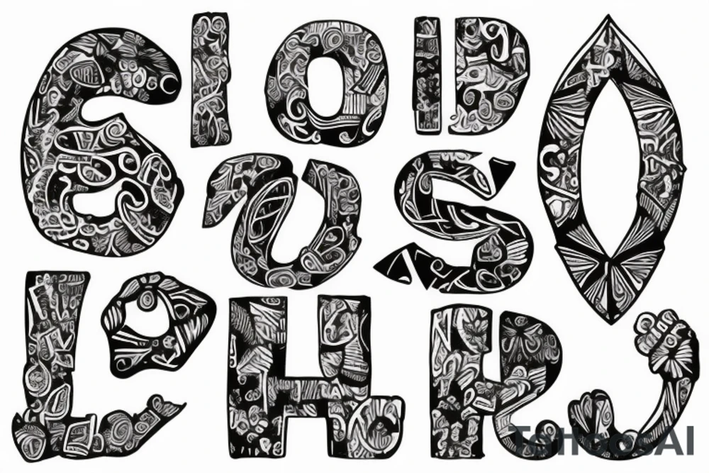 Letter G tattoo idea