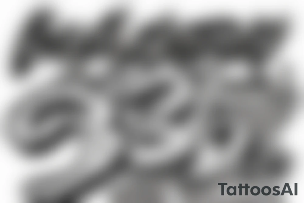 Letter “G” gangsta style, simple tattoo idea