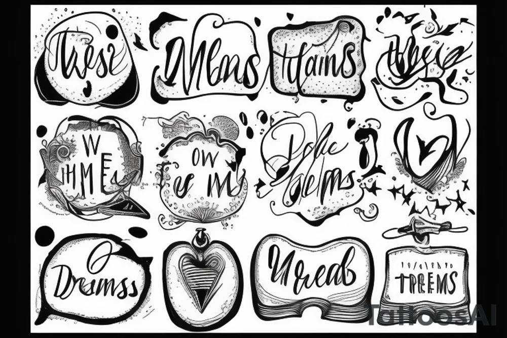 Trapped inside these dreams of mine tattoo idea