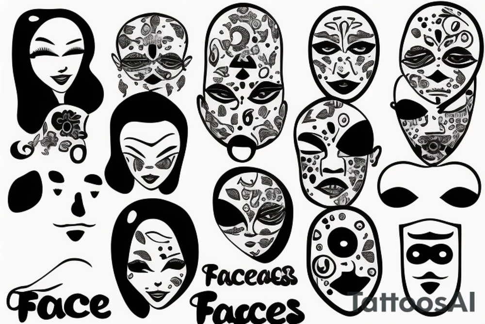 faces album tattoo idea