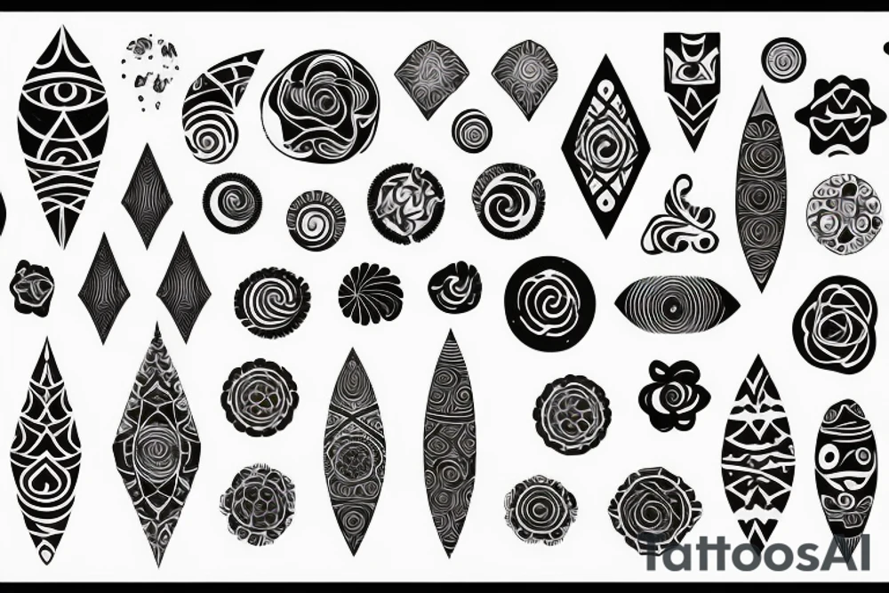 Fractal style pattern fine lines on side of neck tattoo idea