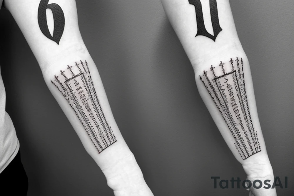 sleeve with roman numeral date on tattoo idea