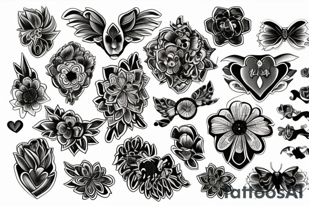 Głowa lisa w żywych kolorach tattoo idea