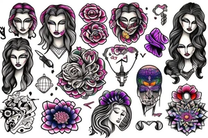 Glowa lisa tattoo idea