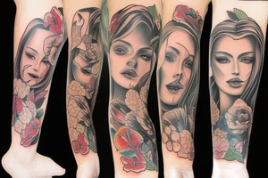 Głowa lisa tattoo idea