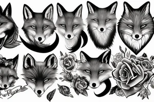 Fox head tattoo idea