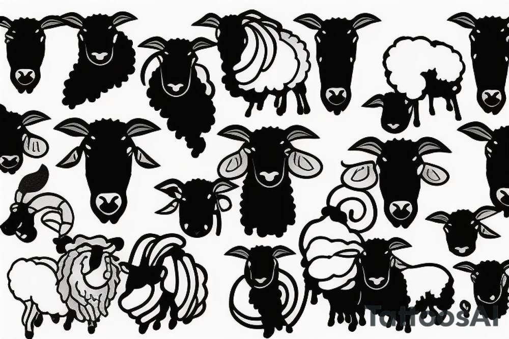 sheep tattoo idea