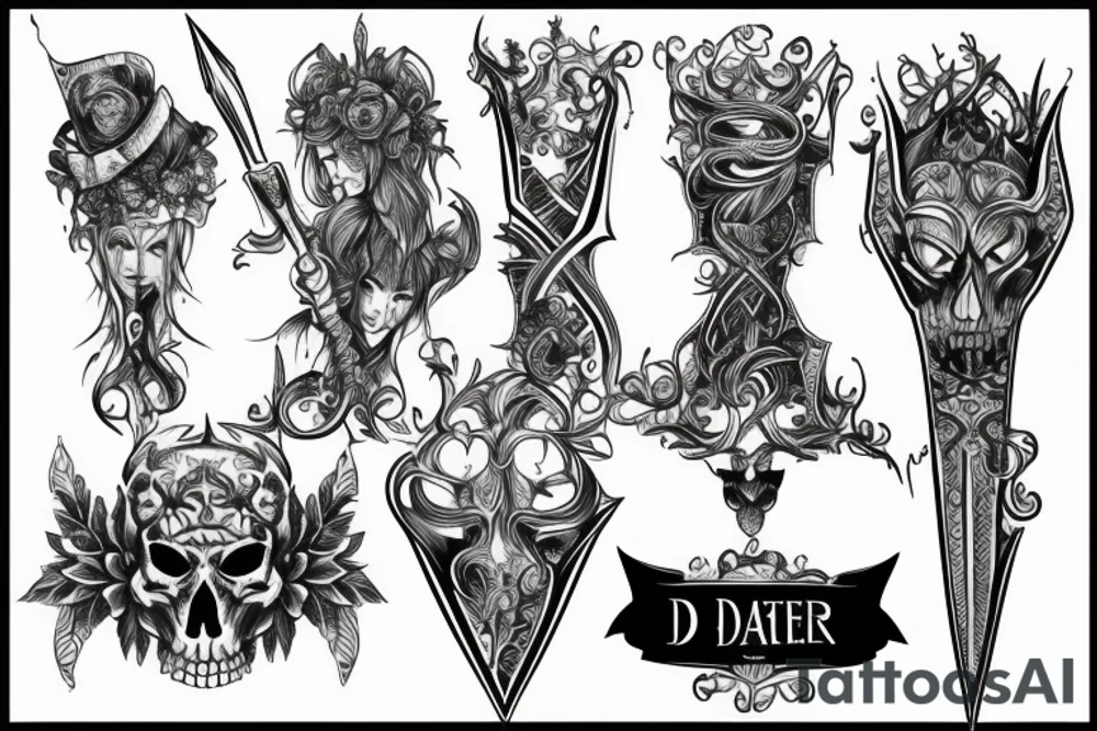 Dagger tattoo idea