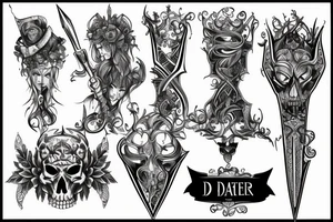 Dagger tattoo idea