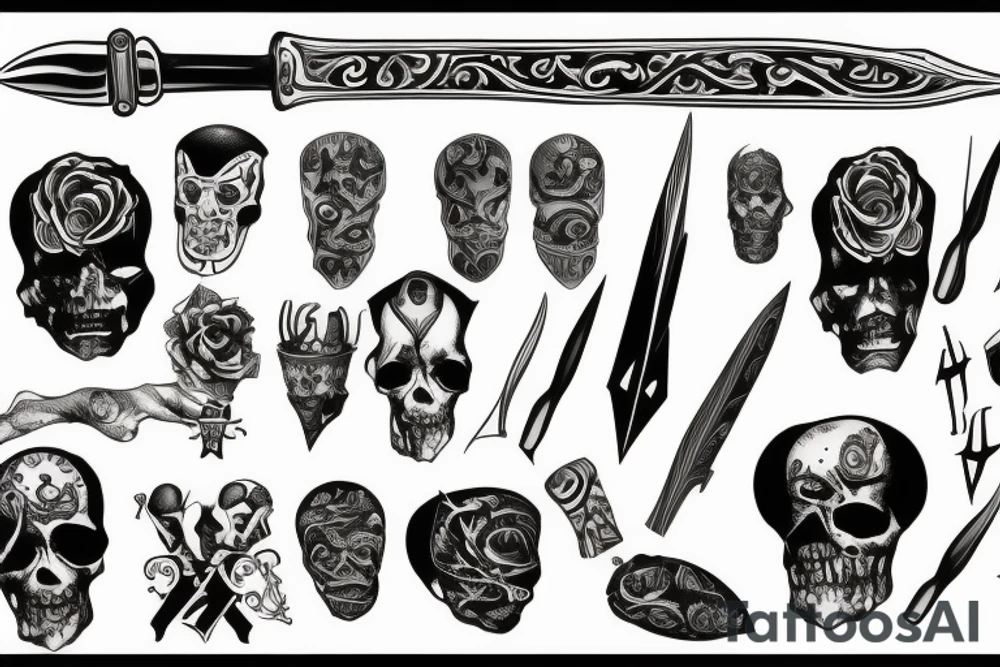 Dagger tattoo idea