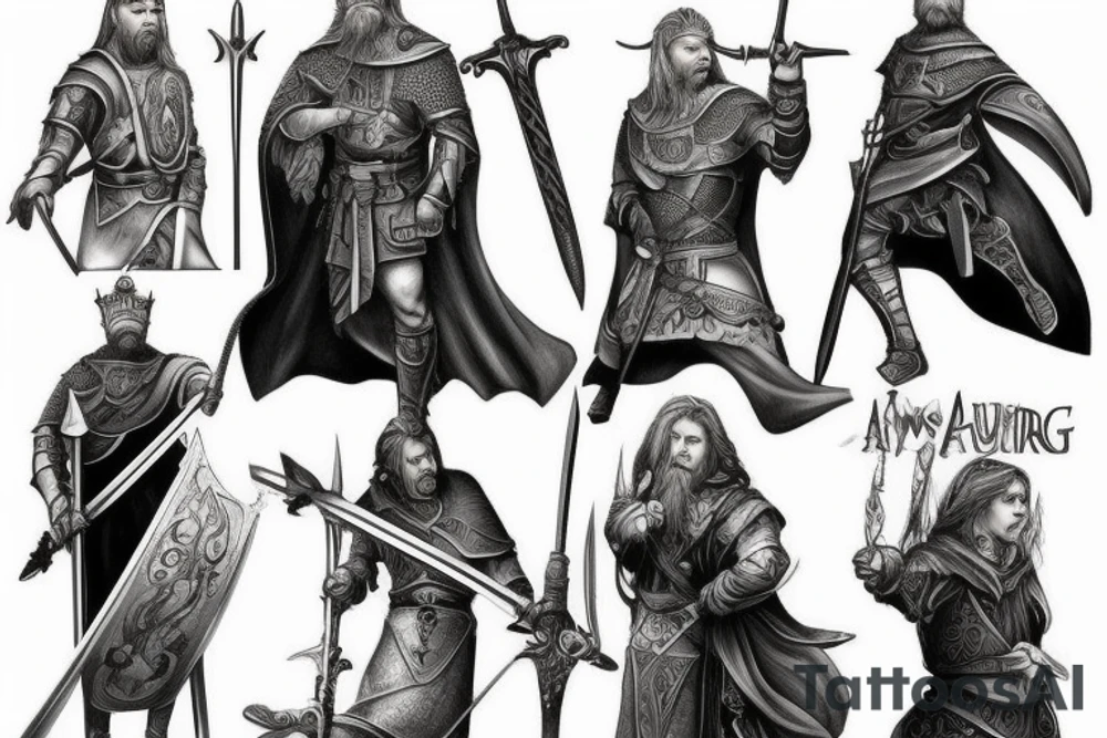 Sword King Arthur tattoo idea