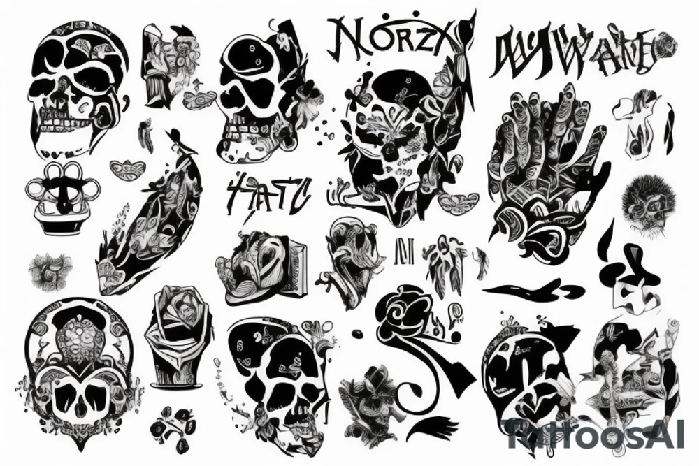 nóż i wąz tattoo idea