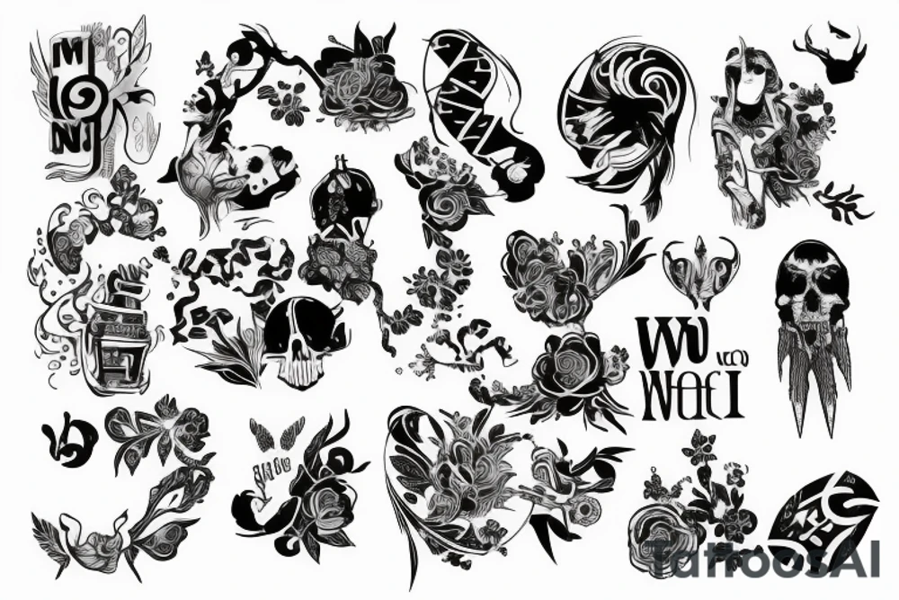 nóż i wąz tattoo idea