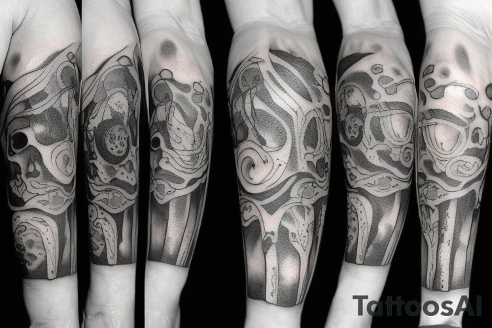 DEATH EARTH LIFE SPACE tattoo idea
