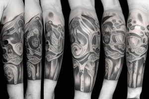 DEATH EARTH LIFE SPACE tattoo idea