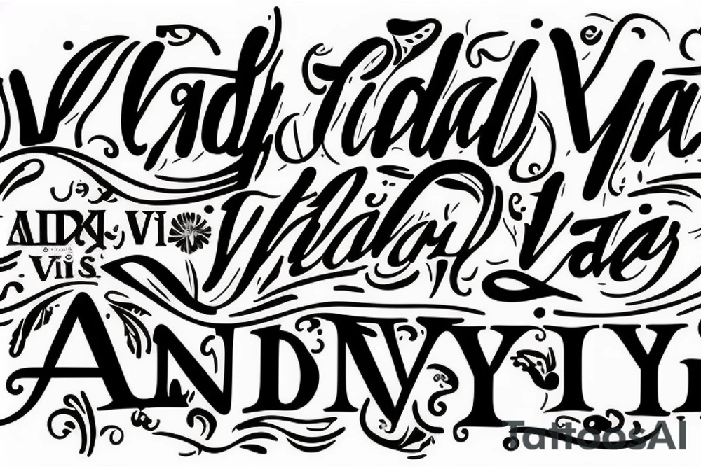 a typography for the famous saying veni vidi vici in a very classy style tattoo idea