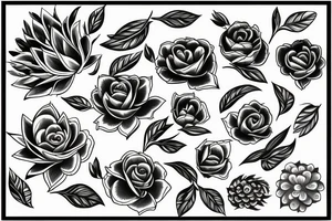 Flawer tattoo idea