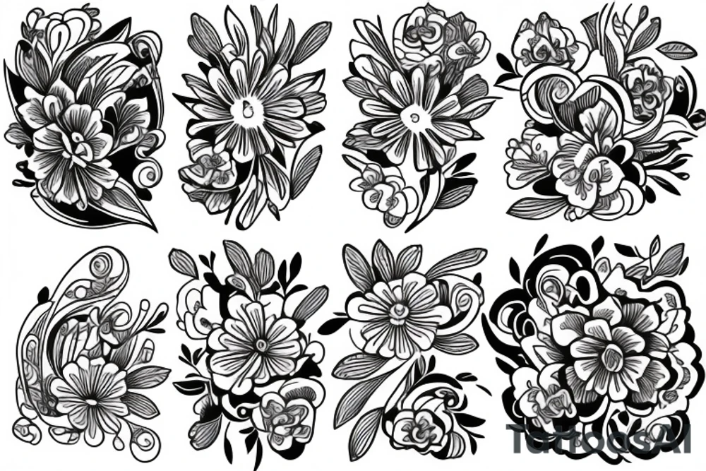 Flawer tattoo idea