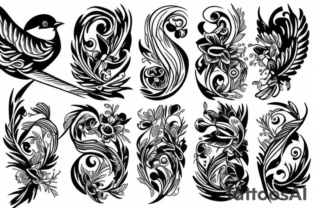Bird tattoo idea