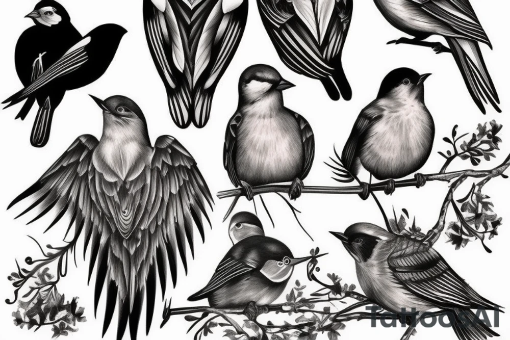 Bird tattoo idea