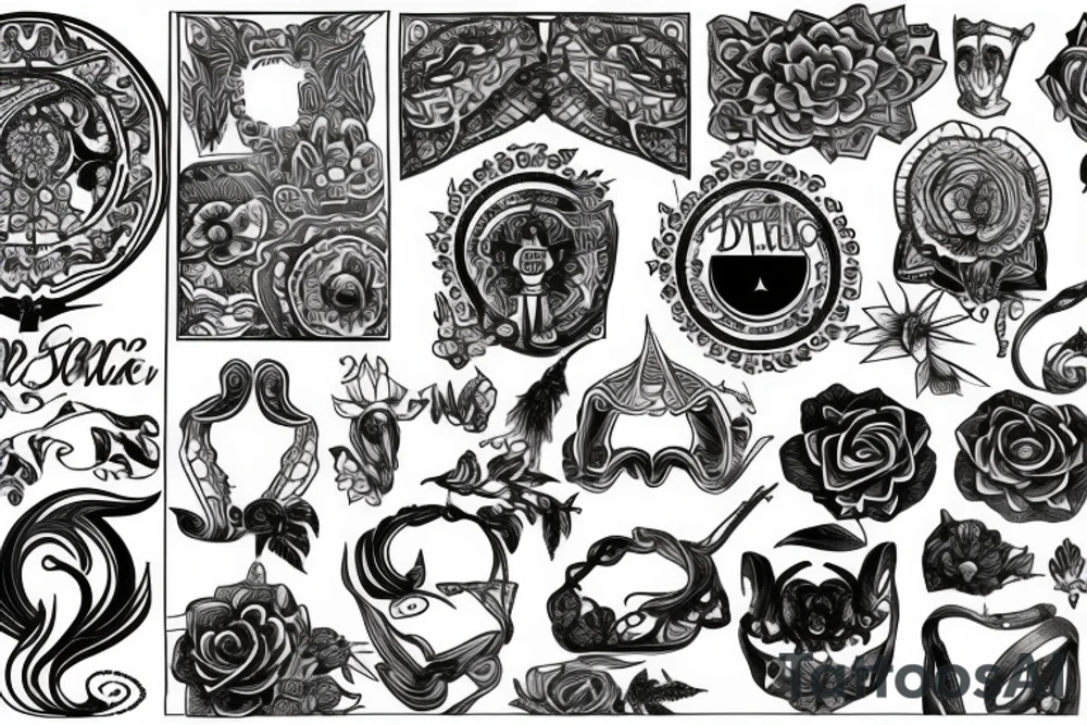 Serce tattoo idea