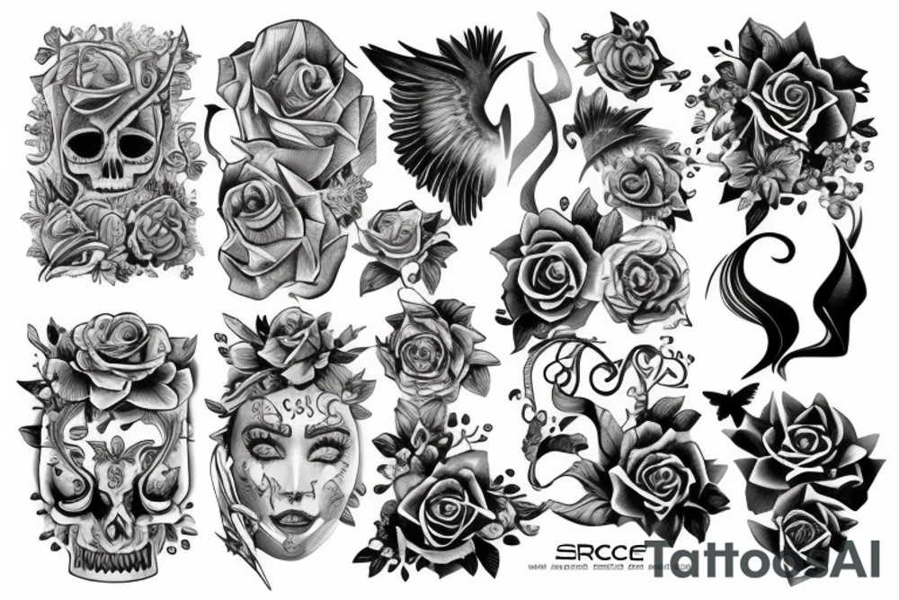 Serce tattoo idea