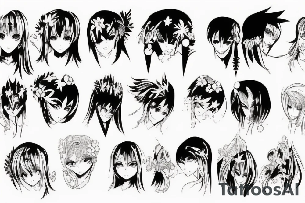 Anime tattoo for the shoulder tattoo idea