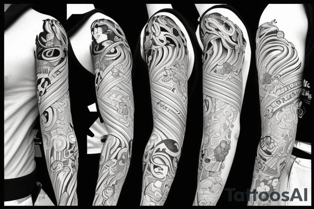 Anime tattoo for the shoulder tattoo idea