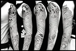 Anime tattoo for the shoulder tattoo idea