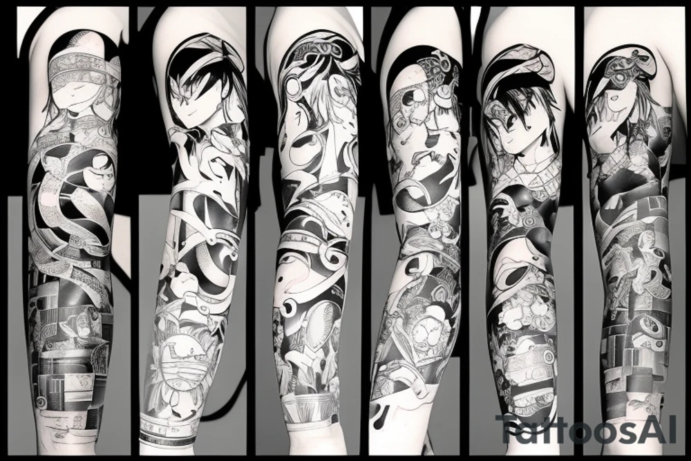 Anime tattoo for the shoulder tattoo idea