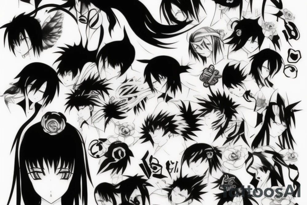 Anime tattoo tattoo idea