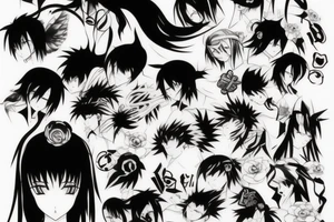 Anime tattoo tattoo idea