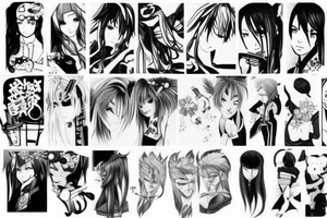 Anime tattoo tattoo idea